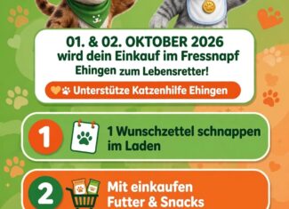 Große Spendenaktion im Fressnapf Ehingen (01. & 02. Oktober 2026)